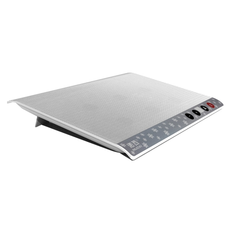 NUOXI M6 Six Fans Touch Ultra Silent Metal Surface Notebook Computer Cooling Base USB Cooler Pad with 2 x USB Ports