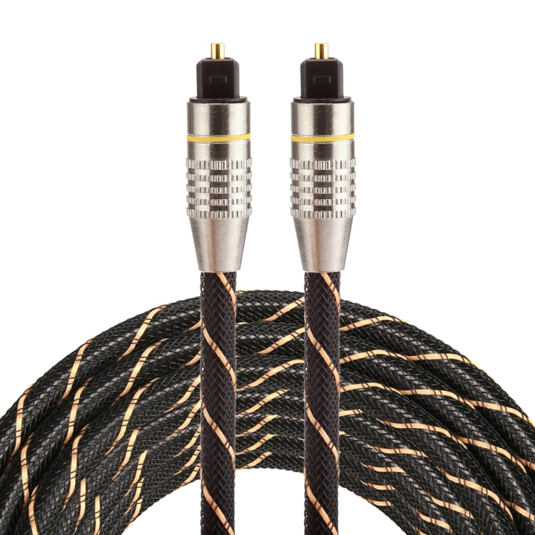 3m OD6.0mm Gold Plated Metal Head Woven Net Line Toslink Male to Male Digital Optical Audio Cable