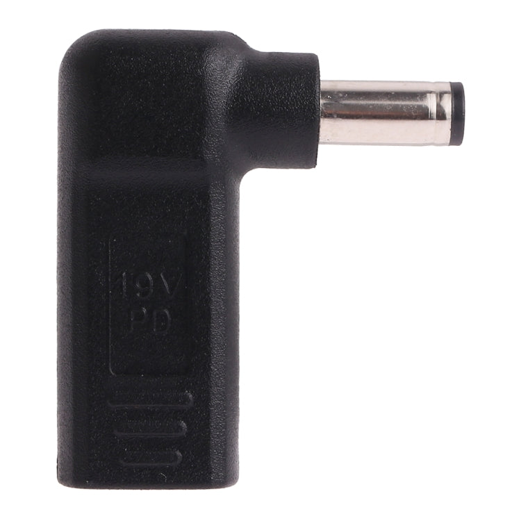 USB-C / Type-C Female to 5.5 x 2.1mm Male Plug Elbow Adapter Connector