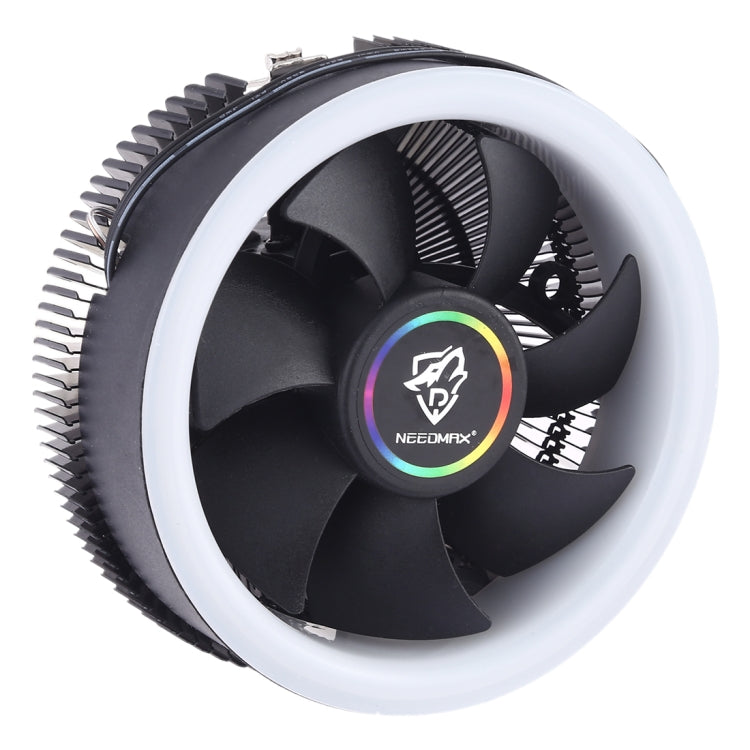 3 Pin Computer Components Chassis Fan Host Silent Cooling Fan with RGB Color Light for Intel: 1775 1366 1150 1151 1155 1156 (AMD: 754 939 AM2 AM2+ AM3 AM3+)