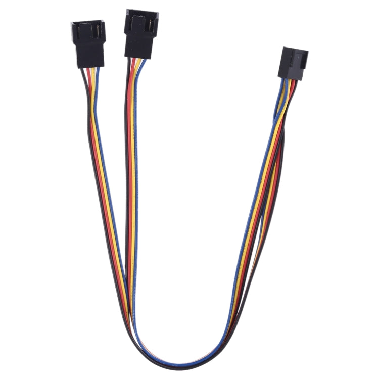 1 to 2 4 Pin Computer Components Chassis Fan Cable, Length: 30cm
