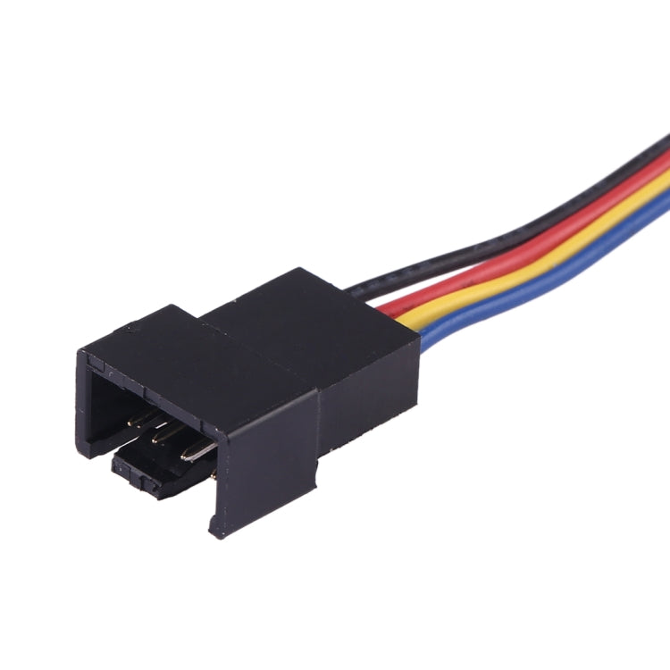 1 to 2 4 Pin Computer Components Chassis Fan Cable, Length: 30cm