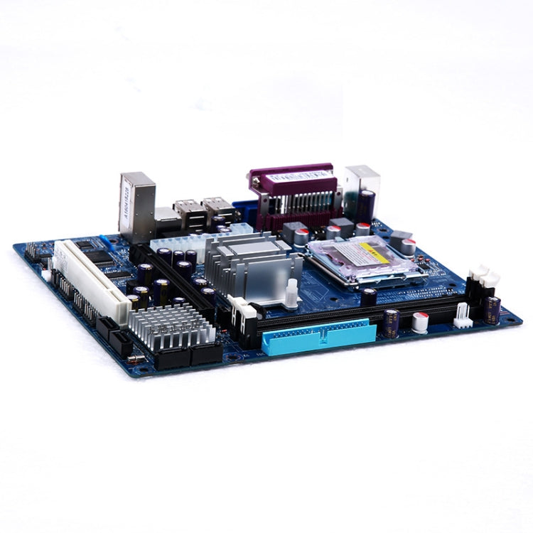 LGA 775 DDR2 Desktop Computer Motherboard for Intel 945GV Chip, Integrated Sound Card Graphics Card Network Card, Support Single / Dual Core