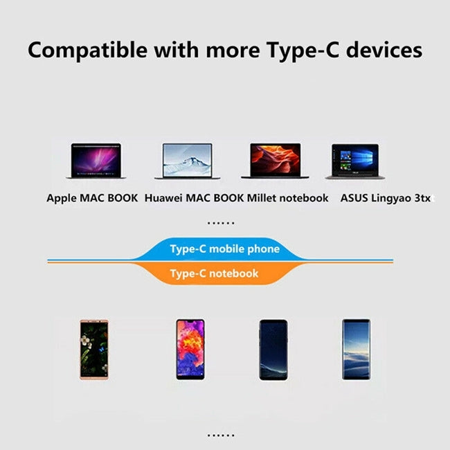 KZ-C-101 5 in 1 PD Power Supply Port + HDMI HD Interface + 3 USB 3.0 Interface to USB-C / Type-C Interface Glass Surface Multifunction HUB Docking Station(Black)