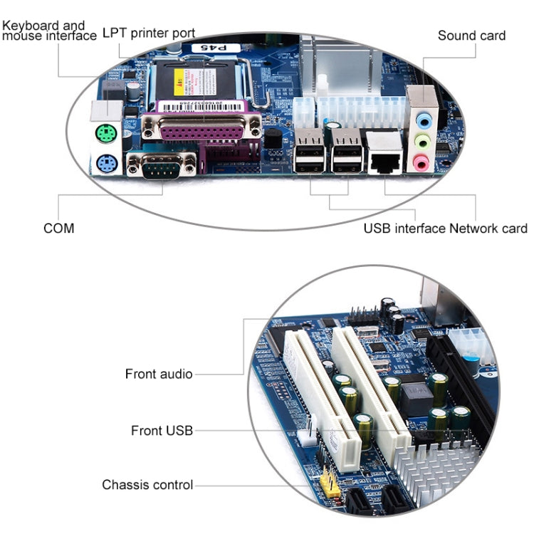 LGA 771 DDR3 Computer Motherboard for Intel P45-771 Chip, Support Intel Xeon Full Range of Dual-core Quad-core CPU