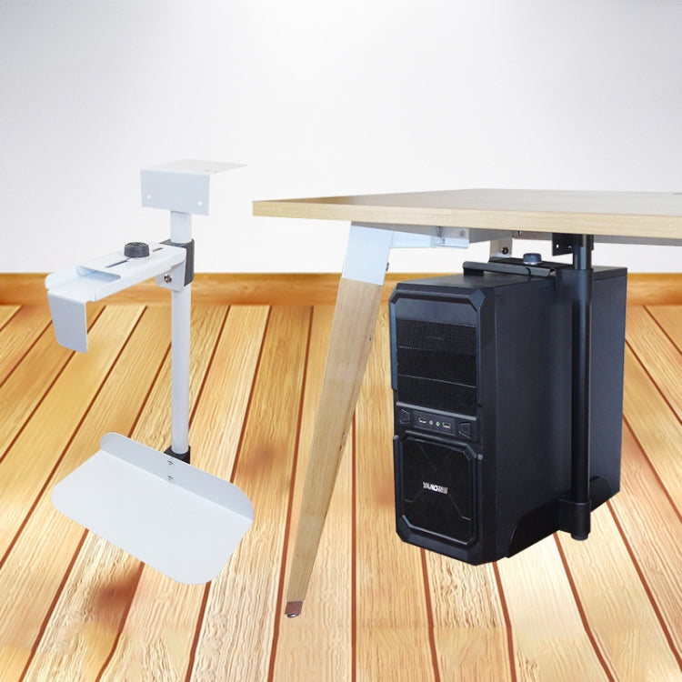 Universal PC Case Holder CPU Stand Hanging Adjustable Computer Mainframe Host Bracket, 100-430mm Height Adjustable, 135-230mm Width Adjustable