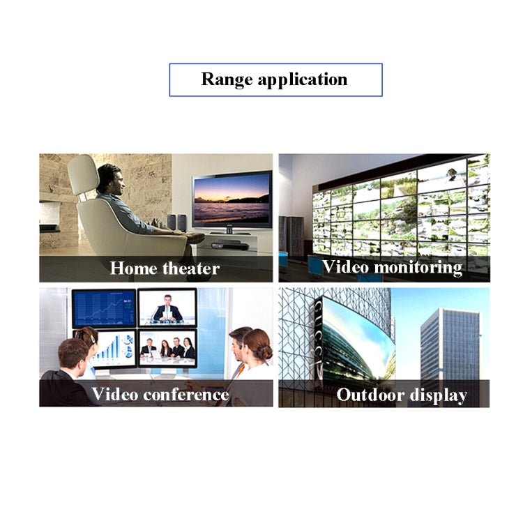 VGA & Audio Extender 1920x1440 HD 100m Cat5e / 6-568B Network Cable Sender Receiver Adapter(Black)