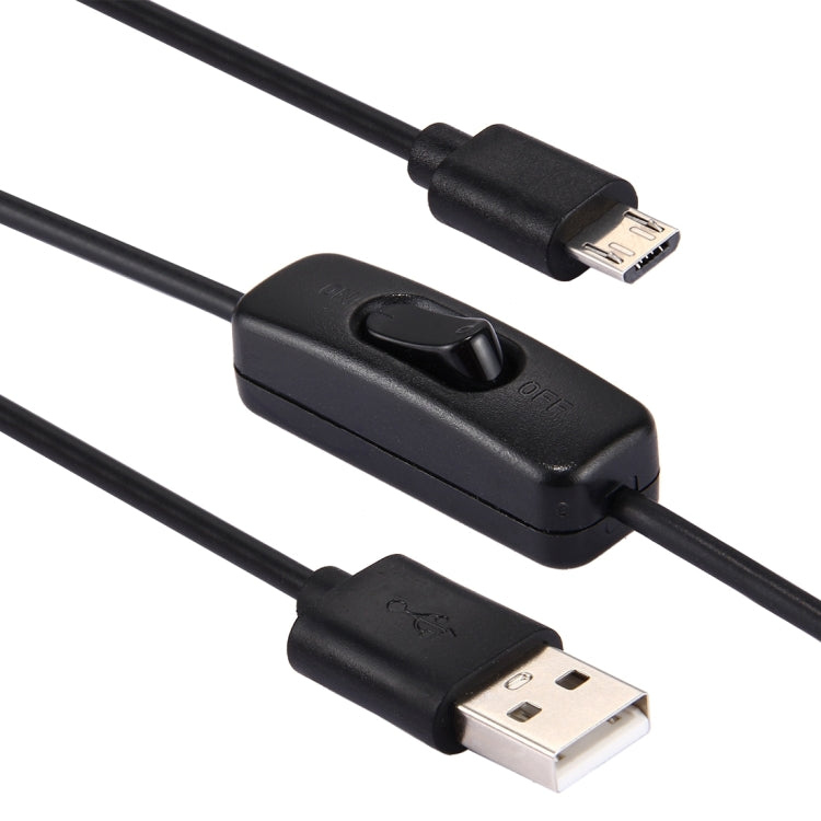 1.5m 5V 2A USB Charing Power Cable With On / Off Switch Button, For Smartphone / Tablet /  Raspberry Pi / Banana Pi(Black)