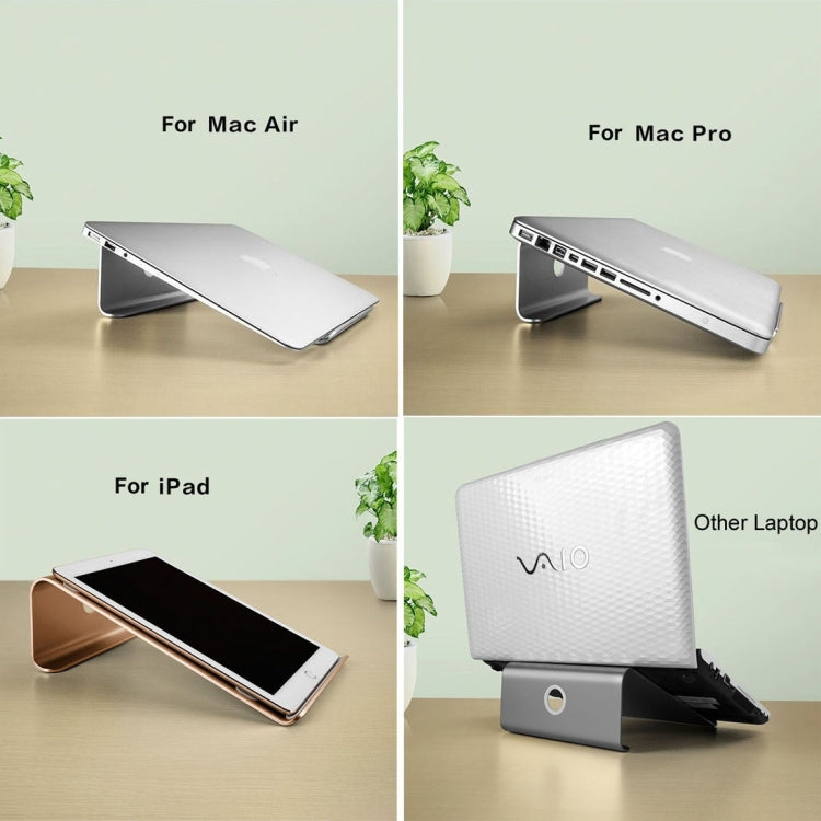Aluminum Cooling Stand for Laptop, Suitable for Mac Air, Mac Pro,  iPad, and Other 11-17 inch Laptops