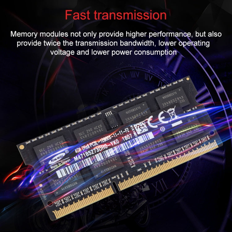 Kim MiDi 1.35V DDR3L 1600MHz 4GB Memory RAM Module for Laptops