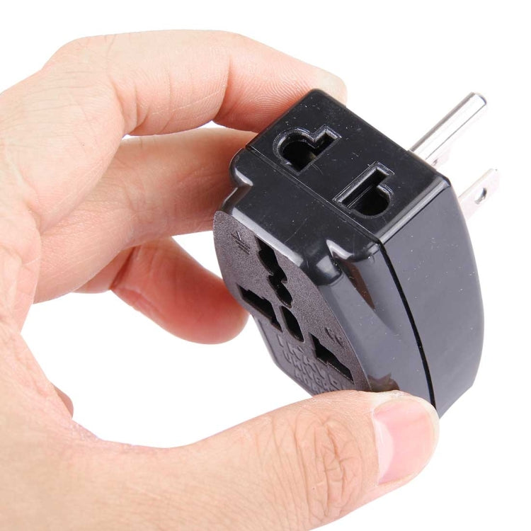 WDS-5 Portable Universal Plug to US Plug Grounded Adapter Power Socket Travel Converter