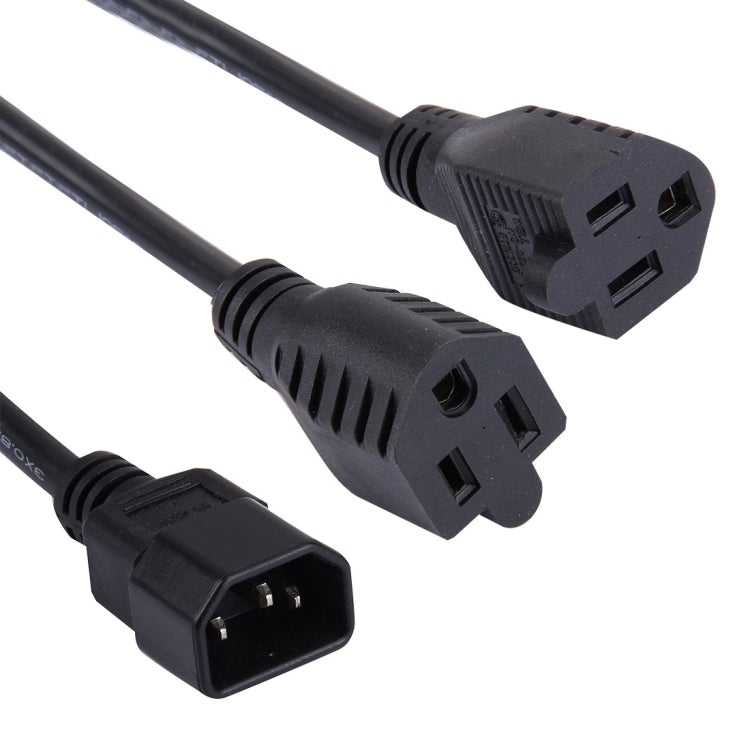C20-2*C13 2 in 1 16A to 10A Splitter Power Y Adapter Cable, Length: 35cm