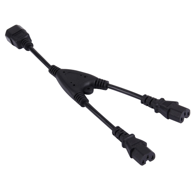 C13-2*C14 2 in 1 Splitter Power Extension Cable, Length: 34cm