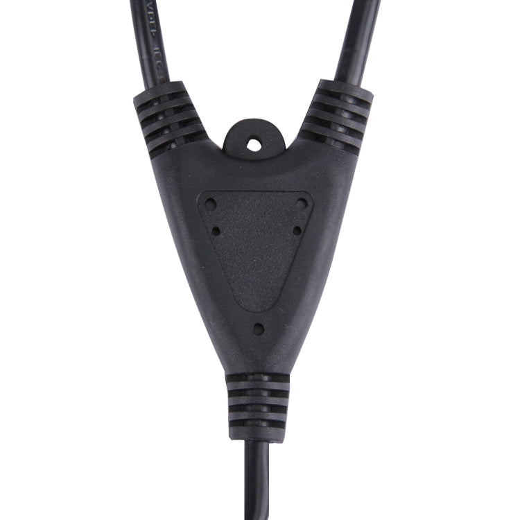 C13-2*C14 2 in 1 Splitter Power Extension Cable, Length: 34cm
