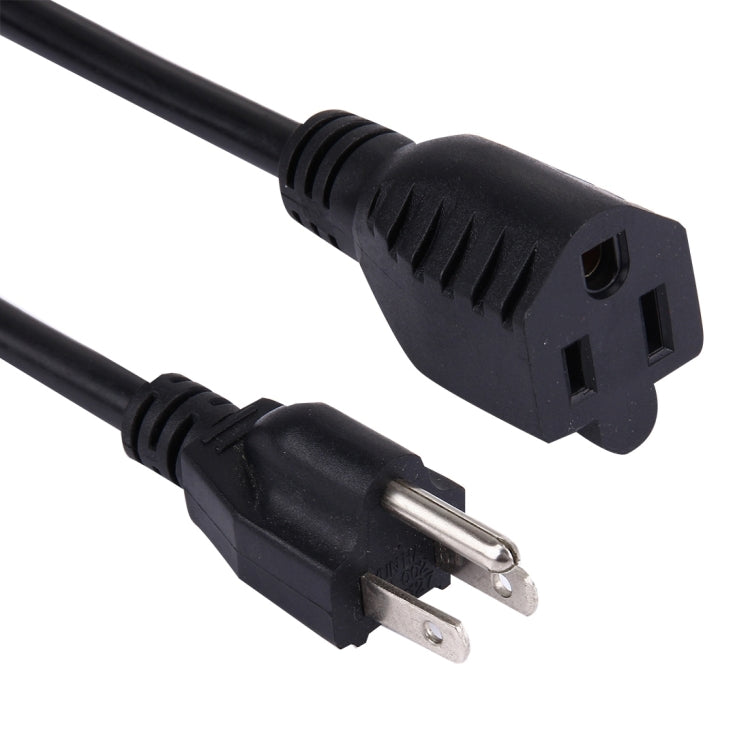 US Plug 2 in 1 Female to Male Splitter Power Extension Cable, Length: 35cm