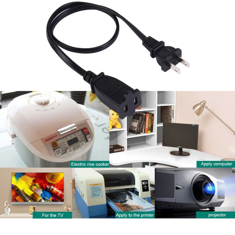 US Plug Male to Female Power Extension Cable, Length: 50cm
