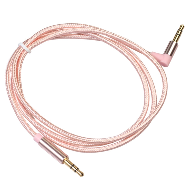 AV01 3.5mm Male to Male Elbow Audio Cable, Length: 1m