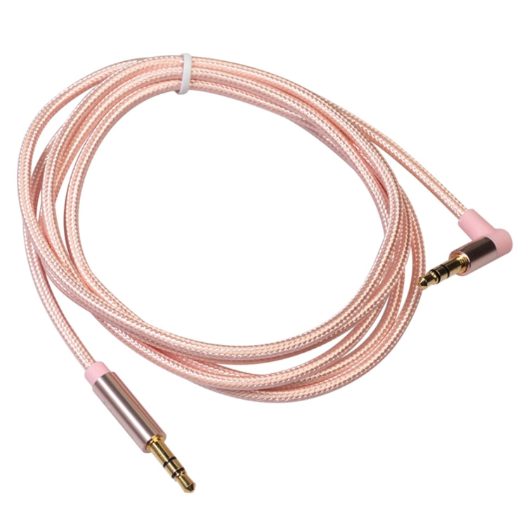 AV01 3.5mm Male to Male Elbow Audio Cable, Length: 1.5m