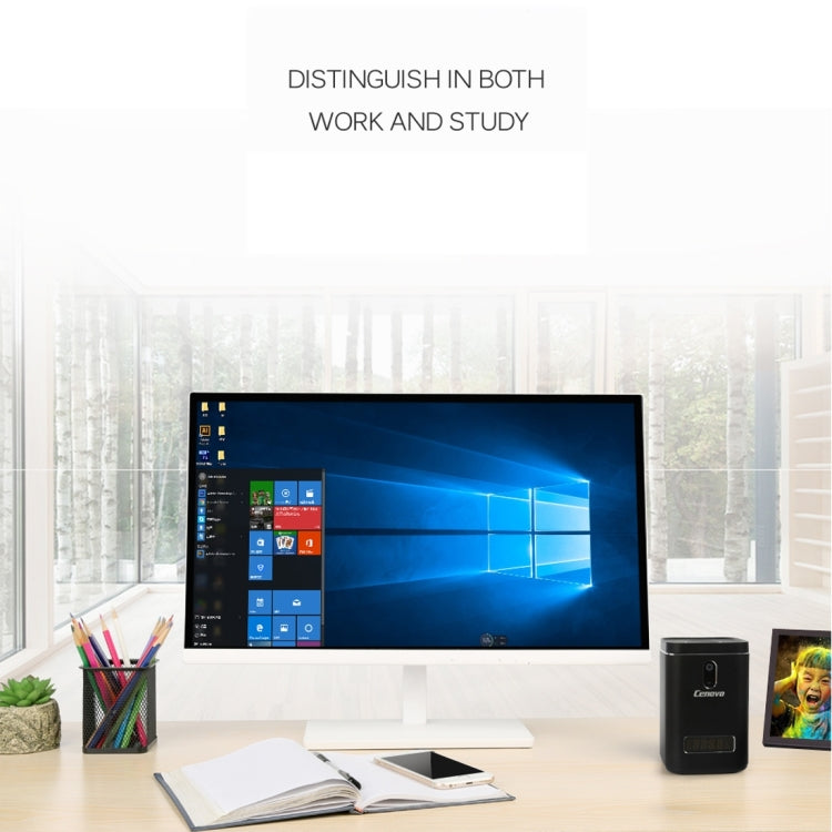 Cenovo Mini PC / TV Box King Kong with 720P Voice Camera, Support Windows 10 OS, Intel Cherry Trail Z8300 Quad Core 1.84GHz, RAM: 4GB, ROM: 64GB, Built in Dual Band WiFi, Bluetooth 4.0(Black)