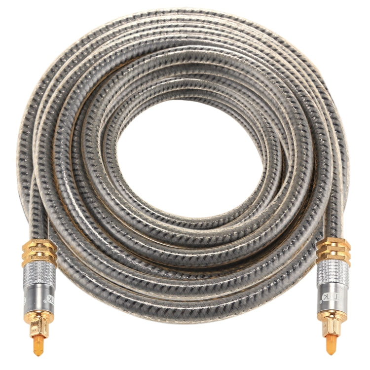 EMK YL-A 8m OD8.0mm Gold Plated Metal Head Toslink Male to Male Digital Optical Audio Cable