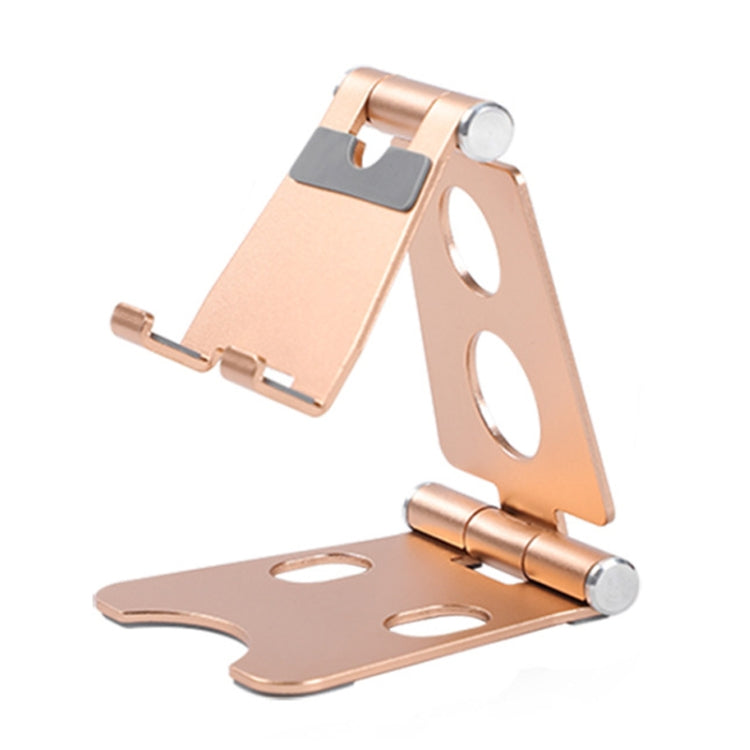 ROOSTAND R2 Aluminum Alloy Mobile Desktop Tablet Bracket Double Folding Lazy Artifact, Size: 6.4x7x9cm