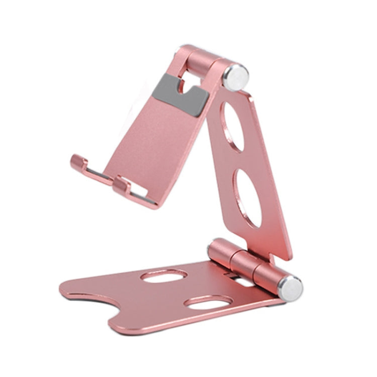 ROOSTAND R2 Aluminum Alloy Mobile Desktop Tablet Bracket Double Folding Lazy Artifact, Size: 6.4x7x9cm