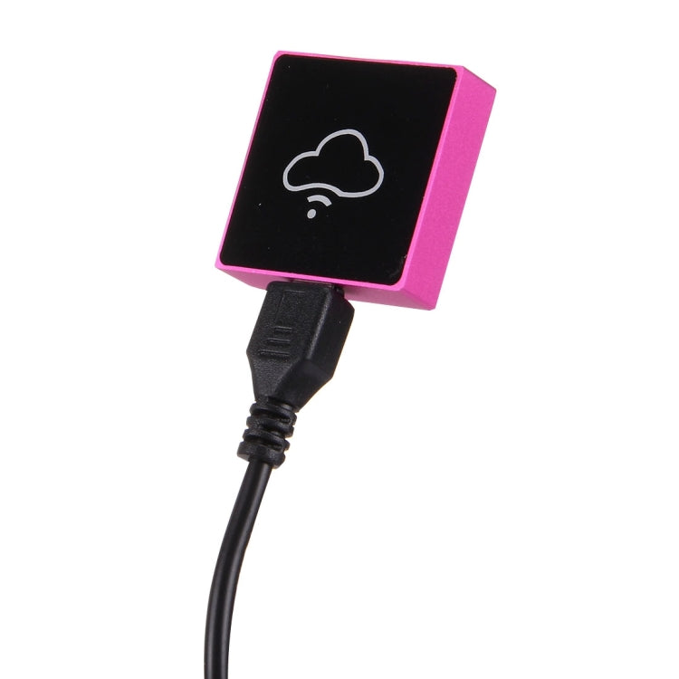 BOX ONE Mini WiFi Wireless Storage Box Hard Drive Disk USB Driver Card Reader for Mobile Phones & Tablets, Compatible with Android 3.0 or Above and IOS 5.1.1 or Above, Support Micro SD Card / TF Card up to 128GB, Size: 31 x 8 mm(Magenta)
