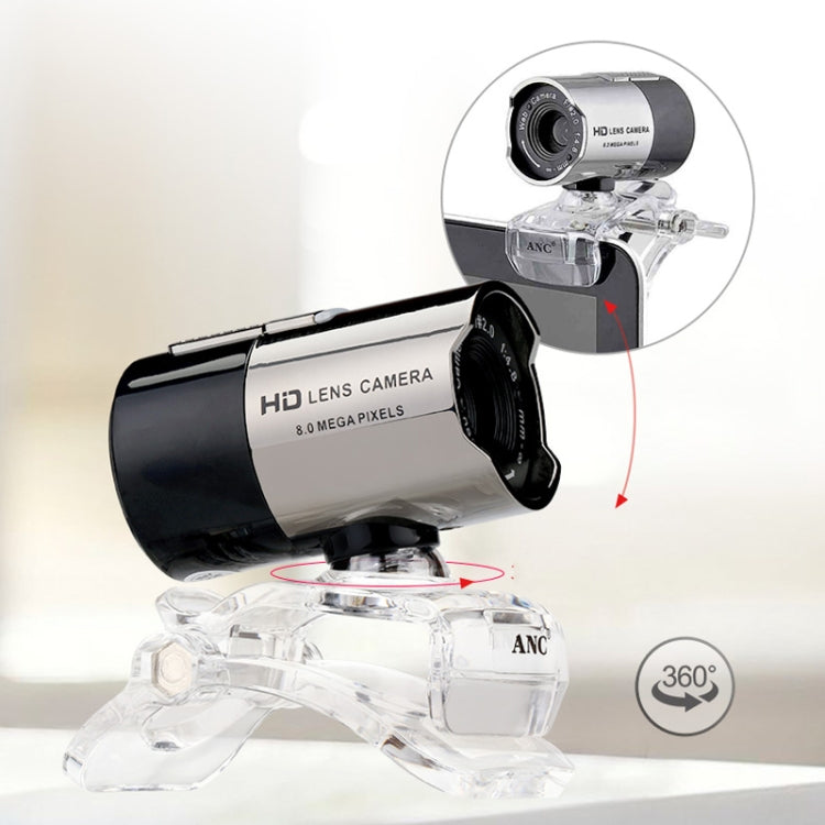 Aoni ANC Wolf Demon Night Vision IPTV WebCam Teleconference Teaching Live Broadcast Computer Camera with Microphone, Drive-free Plug and Play