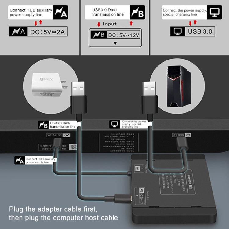 Vaydeer Desktop PC Display Heightening Shelf Storage Rack with 4 USB Port