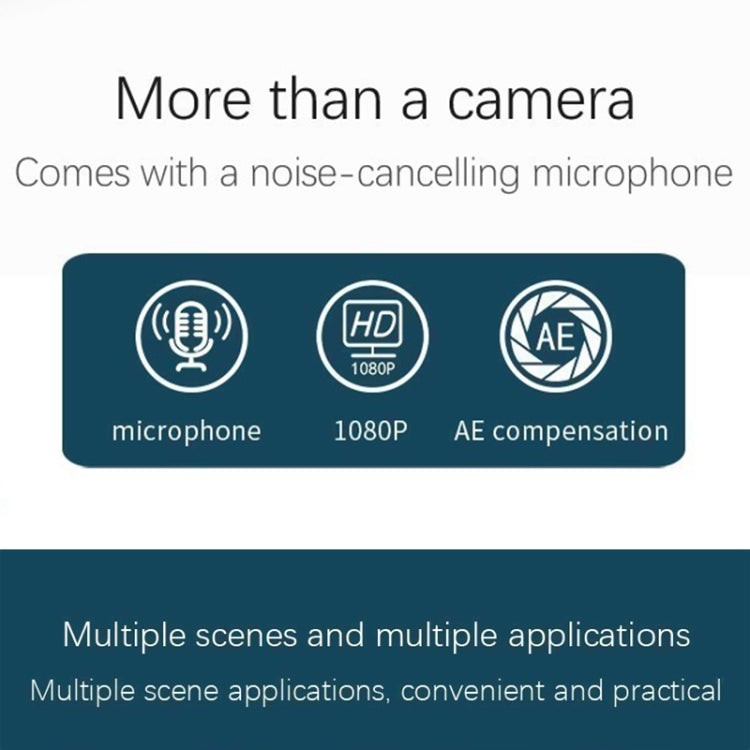 S-1 2.0MP 1080P HD USB Camera AI TV WebCam with Microphone