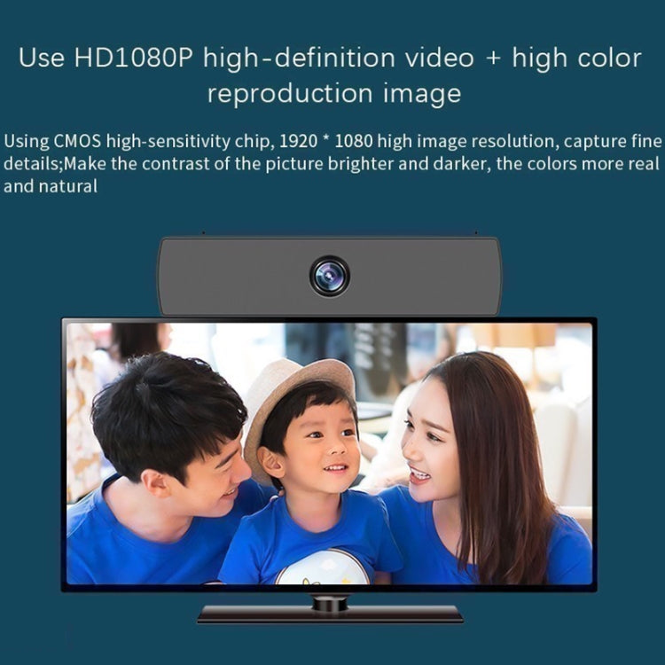 S-1 2.0MP 1080P HD USB Camera AI TV WebCam with Microphone