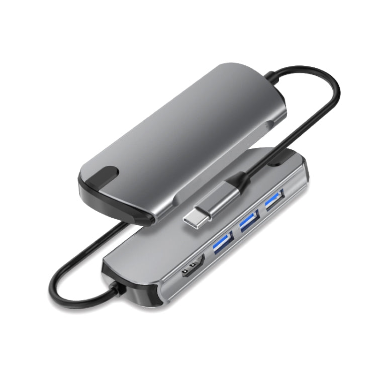 Basix T1904 4 In 1 Multi-function Type-C / USB-C HUB Expansion Dock
