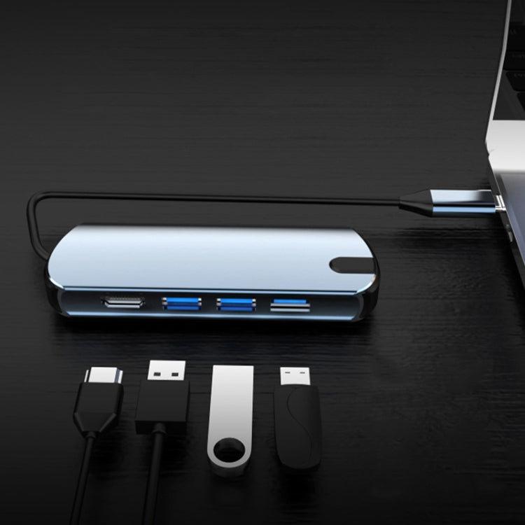 Basix T1904 4 In 1 Multi-function Type-C / USB-C HUB Expansion Dock