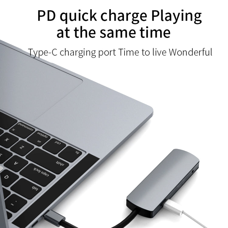 Basix Mate6 6 In 1 Multi-function Type-C / USB-C HUB Expansion Dock