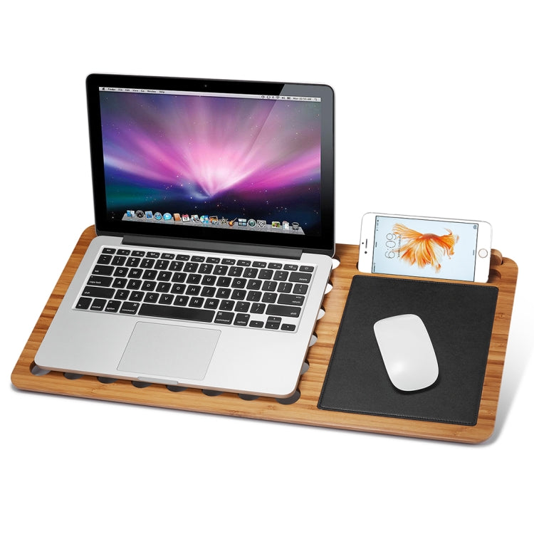 Universal Laptop Bamboo Stand for 13 inch Laptops , Size: 56.5 x 28 x 1.4cm