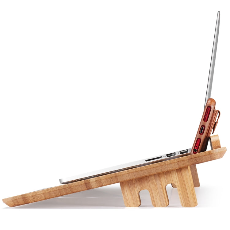 Universal Laptop Bamboo Stand for 15 inch Laptops , Size: 61 x 29.5 x 1.4cm