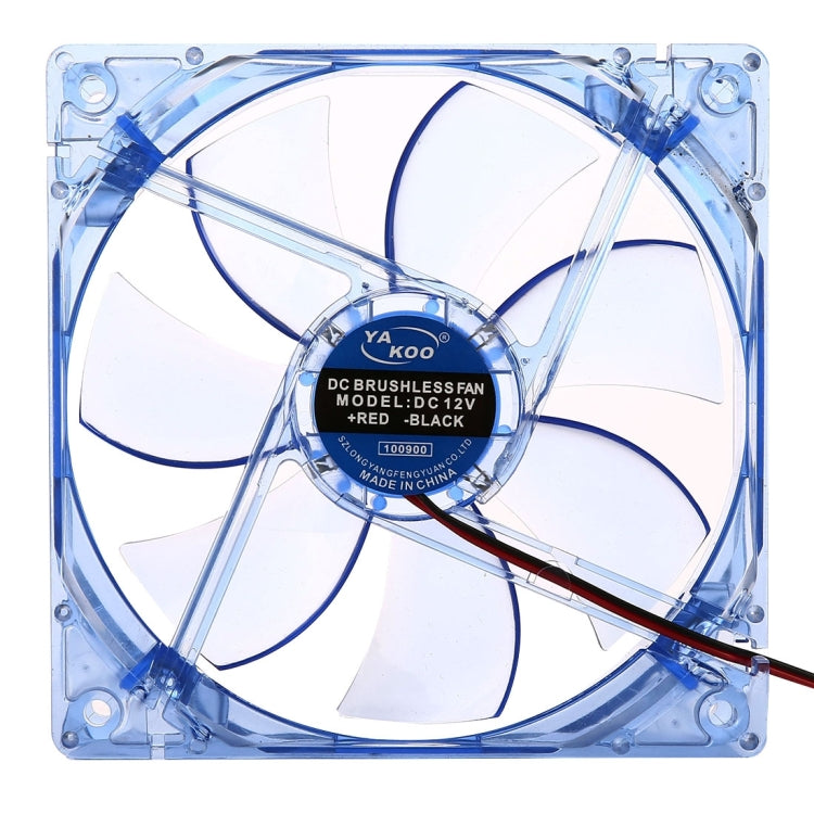 12025 4 Pin DC 12V 0.30A Computer Case Cooler Cooling Fan with LED Light, Size: 120x120x25mm