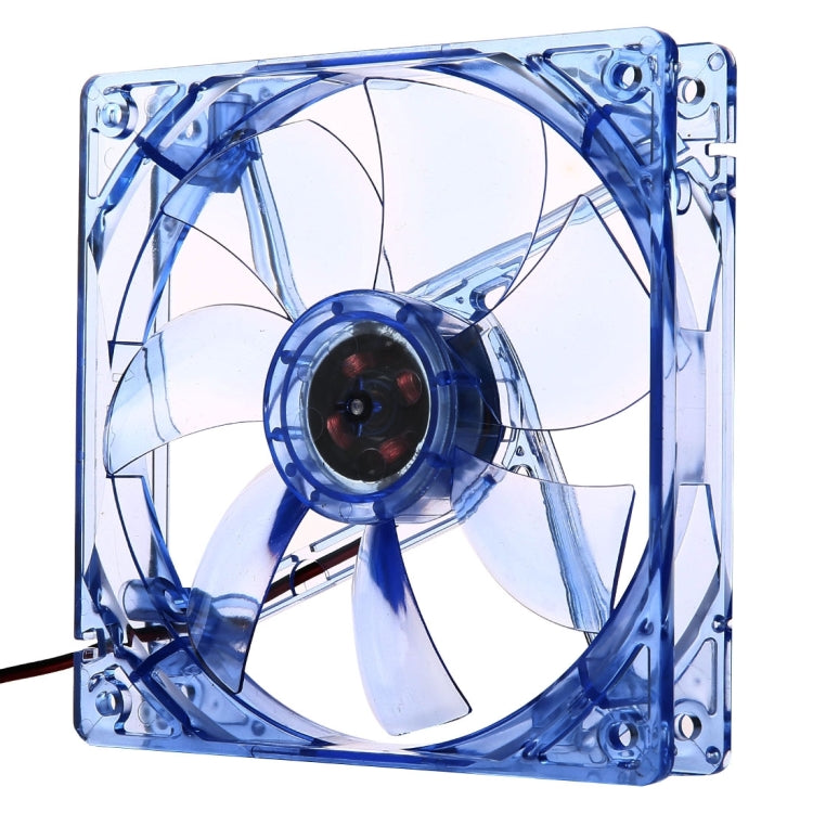 12025 4 Pin DC 12V 0.30A Computer Case Cooler Cooling Fan with LED Light, Size: 120x120x25mm