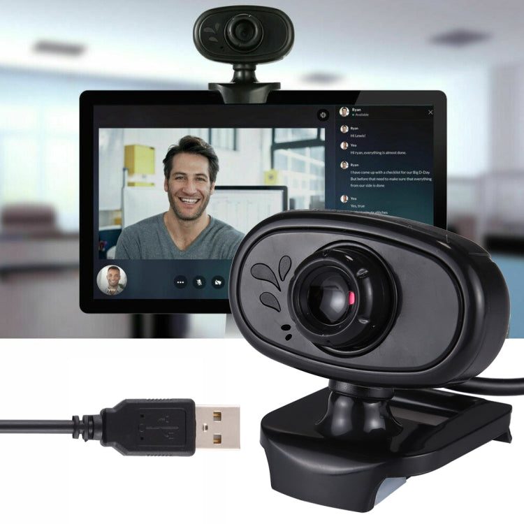 MSK-03 720P USB Camera WebCam with Microphone (Black)
