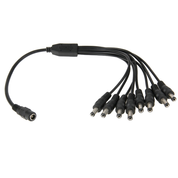 35cm 1-to-8 DC Plug Power Cable Branching Line Connector
