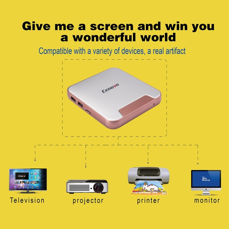 Cenovo MINIPC2 TV Box Windows 10 Mini PC, Intel Cherry Trail Z8300 Quad Core 1.84GHz, RAM: 2GB, ROM: 32GB, Support WiFi / HDMI / Bluetooth / USB(Silver)