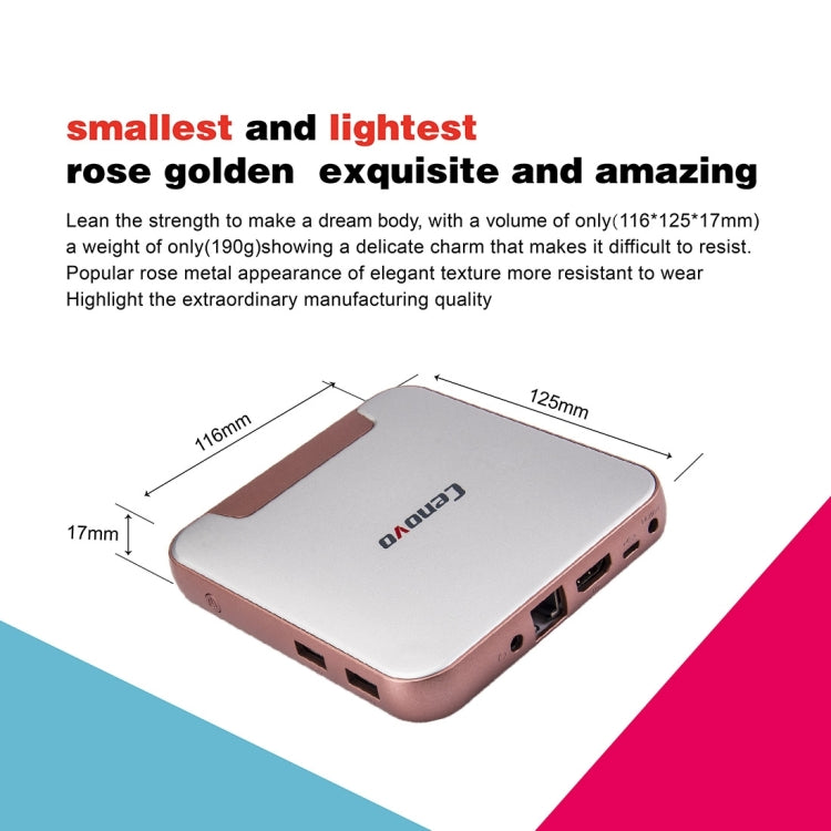 Cenovo MINIPC2 TV Box Windows 10 Mini PC, Intel Cherry Trail Z8300 Quad Core 1.84GHz, RAM: 2GB, ROM: 32GB, Support WiFi / HDMI / Bluetooth / USB(Silver)