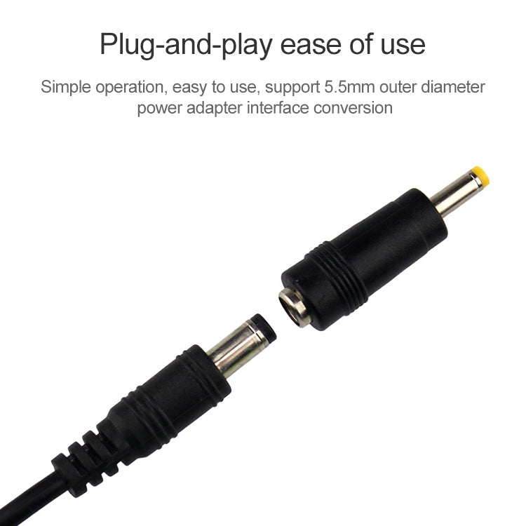 20 PCS 5.5 x 2.1mm DC Femaleto 5.5 x 2.7mm DC Male Power Plug Adapter