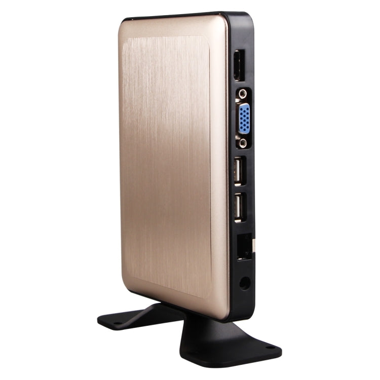 X6 Thin Client Mini PC with Holder, Cortex-A9 Octa-core up to 1.2GHz, 1GB RAM, 8GB ROM, Embedded Linux Kernel, Support Online Video Play up to 1080P HD(Gold)