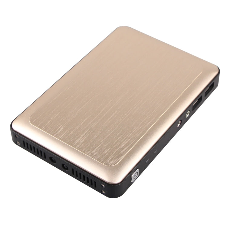 X6 Thin Client Mini PC with Holder, Cortex-A9 Octa-core up to 1.2GHz, 1GB RAM, 8GB ROM, Embedded Linux Kernel, Support Online Video Play up to 1080P HD(Gold)