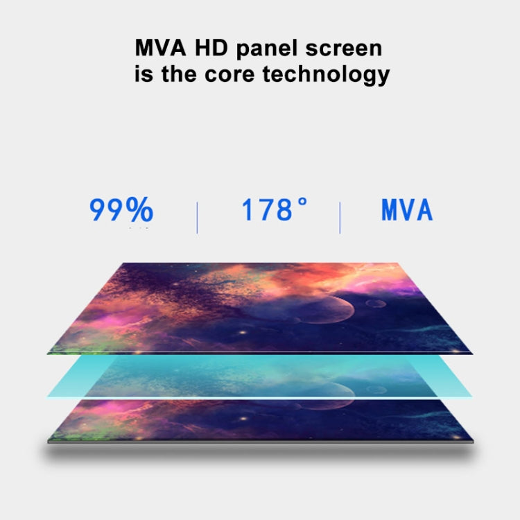 24 inch 75Hz HD 1080P Ultra-thin Flat Panel Screen MVA LCD Display Gaming Monitor without Frame