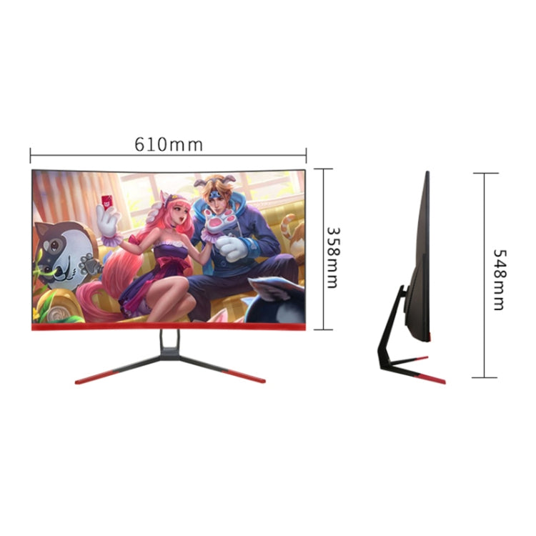 27 inch 75Hz HD 1080P Curved Screen MVA LCD Display Gaming Monitor without Frame