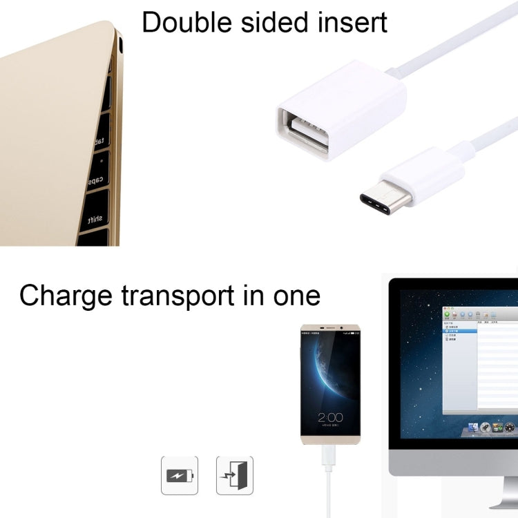 20cm USB-C / Type-C 3.1 OTG Adapter Cable, For Galaxy S8 & S8 + / LG G6 / Huawei P10 & P10 Plus / Xiaomi Mi 6 & Max 2 and other Smartphones