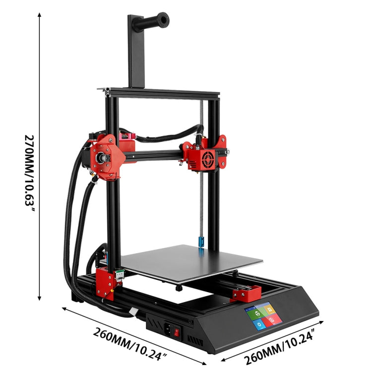 [US Warehouse] M09 3.5 inch Screen Auto-leveling Auto Feeding 3D Printer with Aluminum Heated Bed Tempered Glass Platform