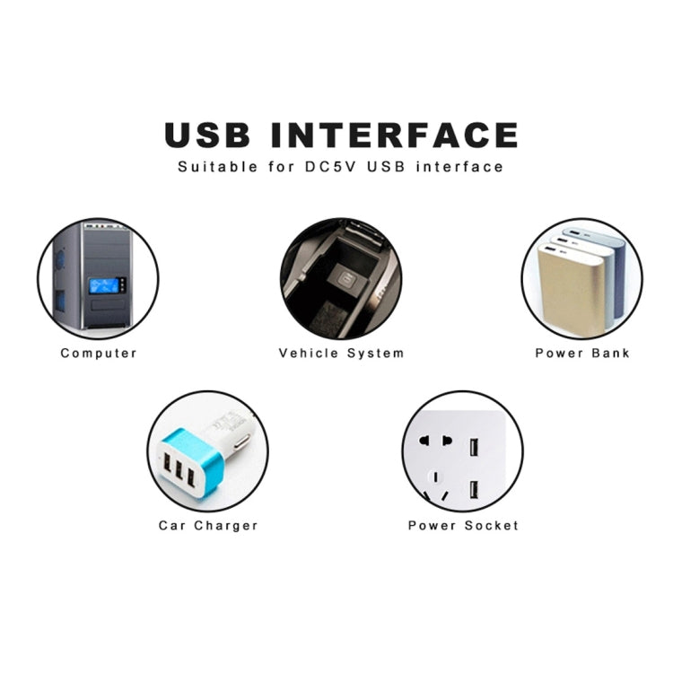 8LEDs 5V 200LM USB LED Book Light Portable Night Light, with Type-C Adapter